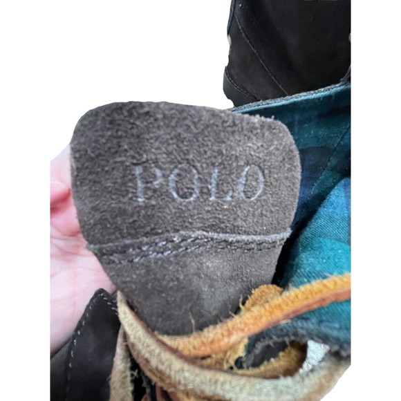 Men’s Ralph Lauren Polo Ranger Brown Suede Boots Shoes Distressed 8D Style 14557 - Picture 11 of 12